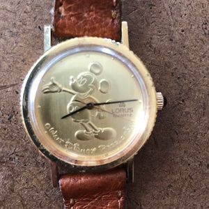 Vintage Gold Coin Mickey Watch